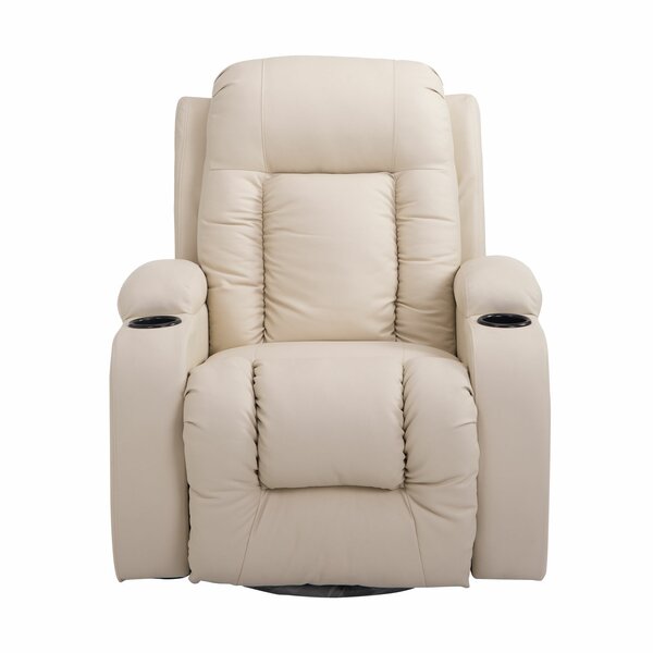 Ovalle Faux Leather Manual Recliner With Massage 